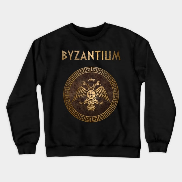 Byzantium Byzantine Empire Constantinople Symbol Crewneck Sweatshirt by AgemaApparel